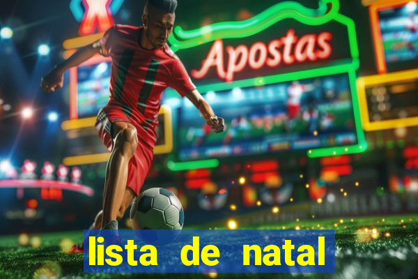 lista de natal para imprimir